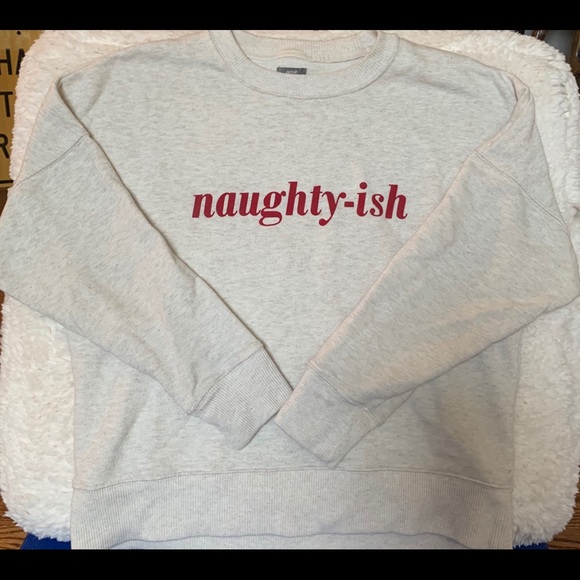 Aerie naughty-ish holiday crewneck - Picture 3 of 4